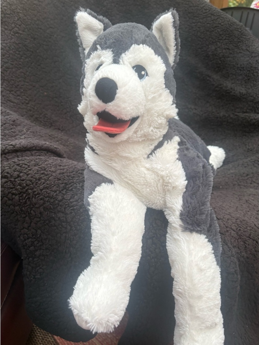 IKEA LIVLIG Husky Dog Plush 22.5" Large Stuffed Animal Sled Puppy Toy